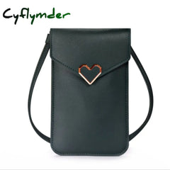 Women’s Mobile Phone Bag Female Messenger Shoulder Bags Crossbody Retro Pu Leather Mini Handbags