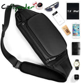 Yiliongdaqi Men’s Sport Shoulder Bagpack Sling Belt Bag Waterproof Pouch Waist Pack For Men