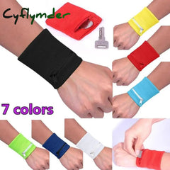 Zipper Wrist Wallet Pouch Band Running Travel Cycling Safe Key Card Sport Bag Cotton Storage 7