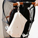Cyflymder Cotton Mom Bag Organizer Cute Bear Embroidery Mommy Single Bag Zipper Newborn Baby Diaper Bag Nappy Travel Stroller Storage Package Bag
