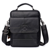 Cyflymder Genuine Leather Business Briefcase Men Travel Shoulder Messenger Bags Male Document Handbags Laptop Computer Bag Casual Tote Gifts for Men