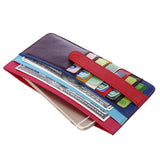 Cyflymder Genuine Leather Women Card Holder Patchwork Leather Credit Card Case Wallet