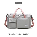 Cyflymder Large Capacity Women's Travel Bag Casual Weekend Travel Handbag Ladies Sports Yoga Luggage Bags Multifunction Crossbody