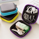 Cyflymder EVA Mini Portable Earphone Bag Coin Purse Headphone USB Cable Case Storage Box Wallet Carrying Pouch Bag Earphone Accessories