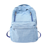 Cyflymder Vintage Casual Backpack Women Travel Bag Fashion High Capacity Solid Color Women's Backpack Student Zipper School Bag