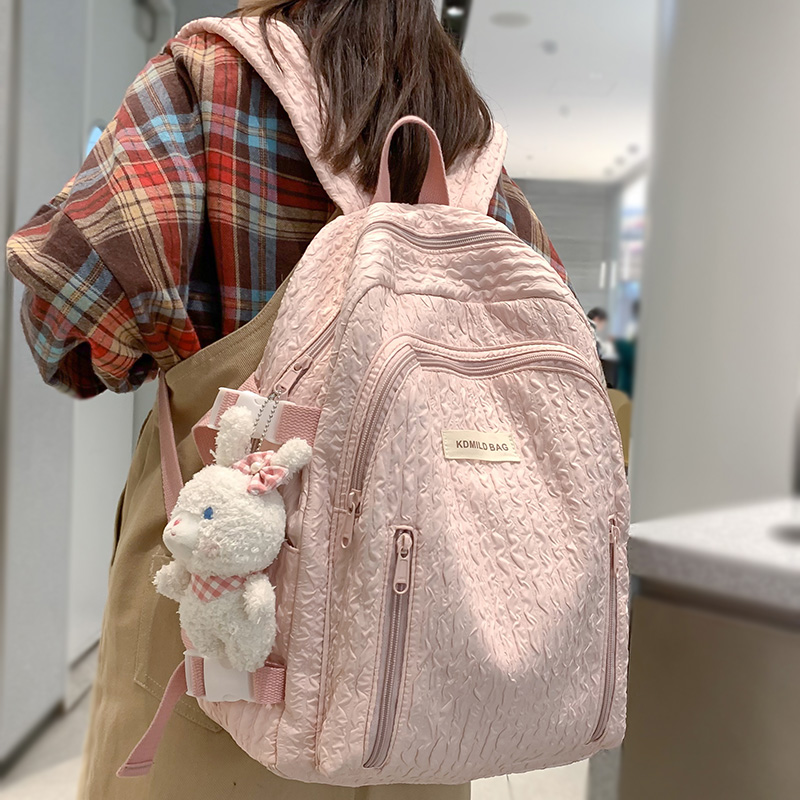 Cyflymder Backpack for Elementary School Girl Waterproof Oxford Cloth Pink Sac Enfant School Bags Kids Backpack Girls Cute Bow Kids Bag New Year Gifts for Child