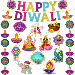 Lanfubeisi Happy Diwali Party Decorations Set.