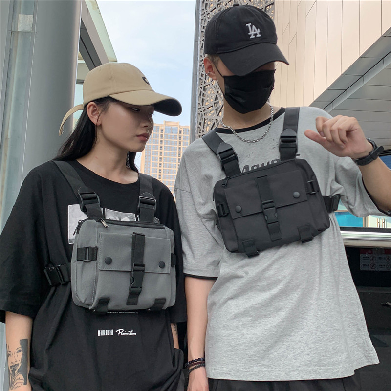 Cyflymder New Chest Rig Hip-Hop Men Bag Casual Function Outdoor Style Chest Bag Small Tactical Vest Bags Streetwear Male Waist Bags
