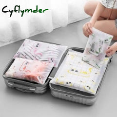 7Pcs/Set Luggage Packing Travel Organizer Clothes Storage Waterproof Bags Mesh Bag In Pouch