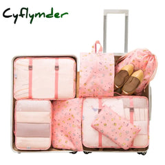 7Pcs/Set Luggage Packing Travel Organizer Clothes Storage Waterproof Bags Mesh Bag In Pouch