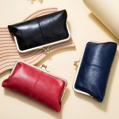 Cyflymder Genuine Leather Women Wallet Long Clip Women Purse Clutch Brand Designer Cow Leather Ladies Wallet Female Phone Purse