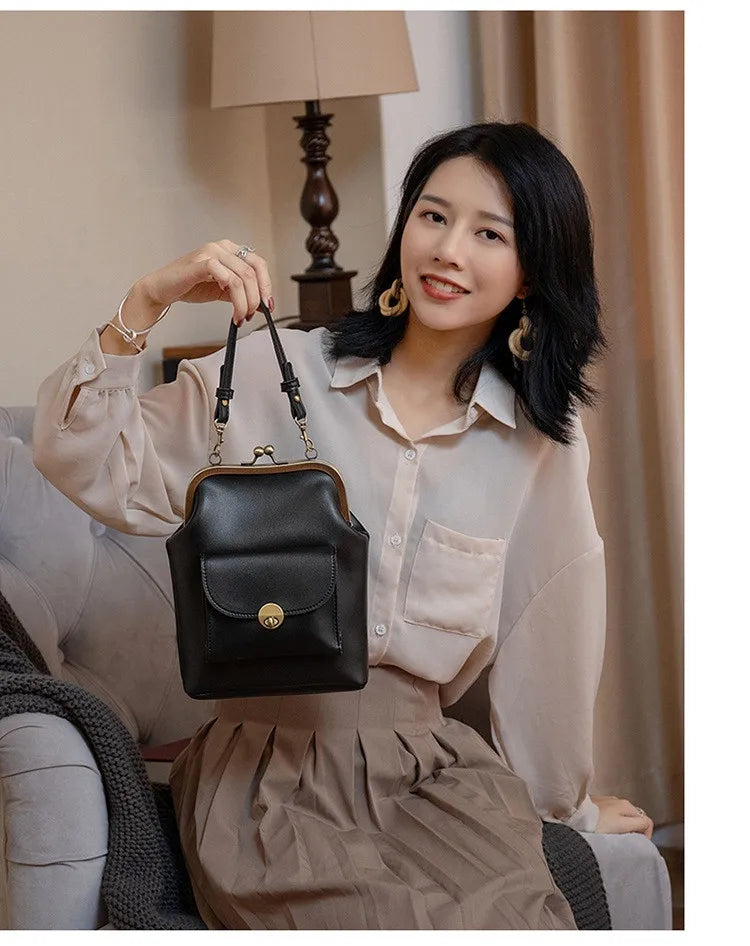 Cyflymder  women shoulder bags Korean style Metal Buckle clip Ladies Handbags PU Leather lady Sling bag female Crossbody Bag purses