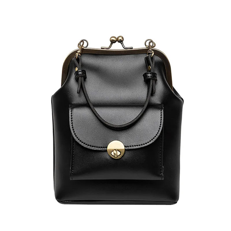 Cyflymder  women shoulder bags Korean style Metal Buckle clip Ladies Handbags PU Leather lady Sling bag female Crossbody Bag purses