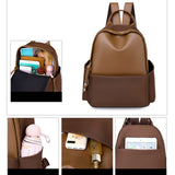 Cyflymder Vintage Women Leather Backpack Fashion Ladies Travel Backpacks School Bags for Girls New Shoulder Bags Mochila Feminina