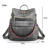 Cyflymder Vintage Backpack Women High Quality Leather Backpack Large Capacity School Bags For Teenage Girls Women Travel Backpacks