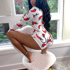 Cyflymder  Spring Fall Body Rompers 2025 New Women's Long Sleeve Jumpsuits Night Clubwear V-neck Letter Print Skinny Bandage Playsuits