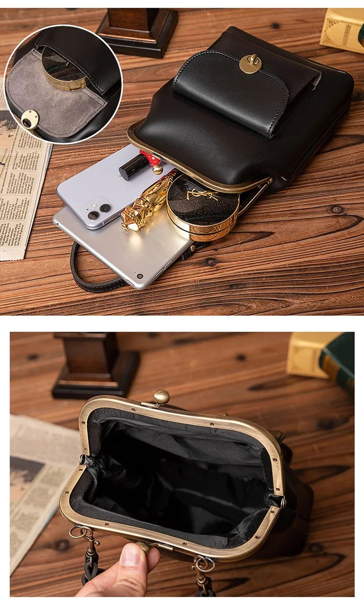 Cyflymder  women shoulder bags Korean style Metal Buckle clip Ladies Handbags PU Leather lady Sling bag female Crossbody Bag purses