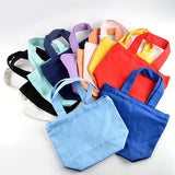Cyflymder 1pcs Cotton Canvas Simple Shopping Bags Foldable Handbag Girls Fashion Solid Color Life Foldable Handbag Large Capacity Tote