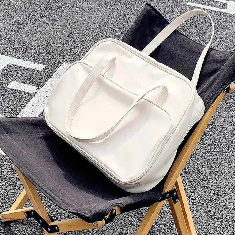 Cyflymder White Big Tote Bags for Women Crossbody Bag Fashion Trend Shoulder Bag Female Large Capacity PU Leather Shopper Handbags Sac