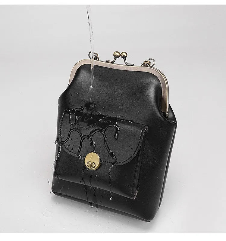 Cyflymder  women shoulder bags Korean style Metal Buckle clip Ladies Handbags PU Leather lady Sling bag female Crossbody Bag purses