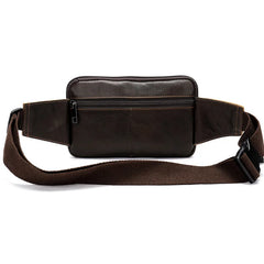 Cyflymder Leather Men Waist Pack Fashion Fanny Pack for Cell Phone Male Crazy Horse Leather Chest Bag Belt Bag Small Shoulder Bag