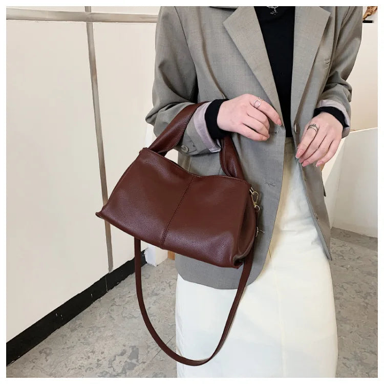 Cyflymder  Women handbag new Brand Trendy Lady Shoulder bags Luxury Totes Soft PU Leather Crossbody Bags bolsas Casual big totes beige