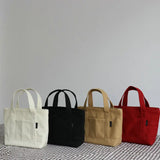 Cyflymder Women Shoulder Bag Small Cotton Canvas Handbag Casual Tote Female Eco Crossbody Bag Cute Messenger Bags