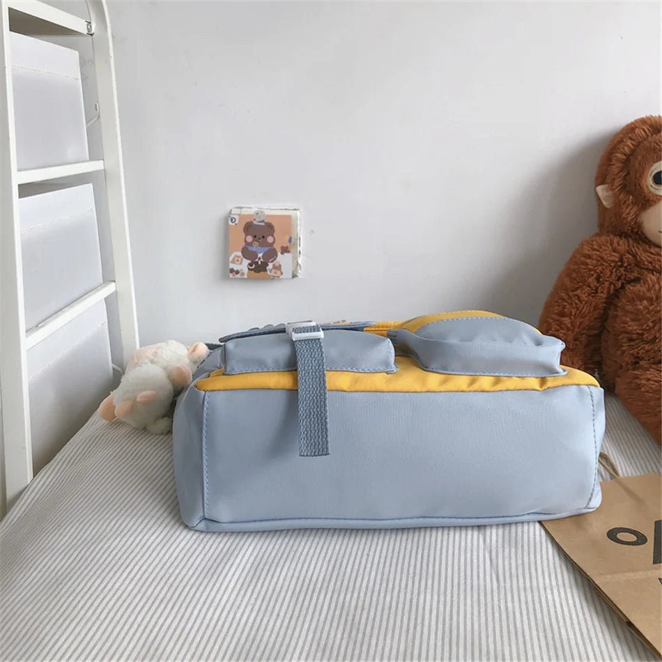 Cyflymder  Large Capacity Tote Bags Trendy Nylon Patchwork Shoulder School Book Bag for Teenage Girls Fashion Student Handbag Crossbody Sac