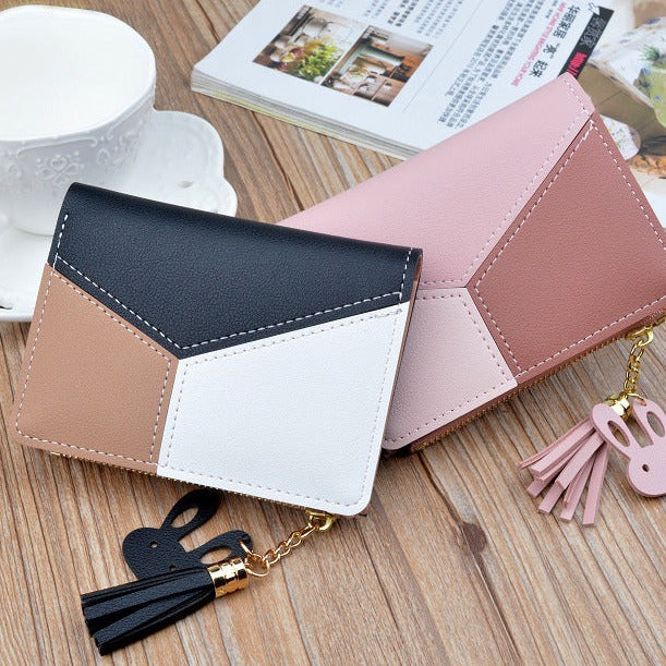Cyflymder Spring and Autumn New Wallet Short Women Wallets Zipper Purse Luxury Brand Wallets Trendy Coin Purse Card Holder Pu Leather