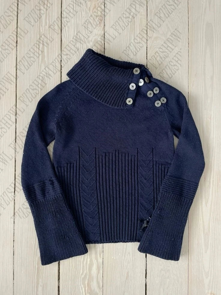 Cyflymder  Chic Knitwear Woman Fashion Tide Harajuku Classic Tops Aesthetic Sweater Vintage Y2K Casual Female Daily High collar Clothing