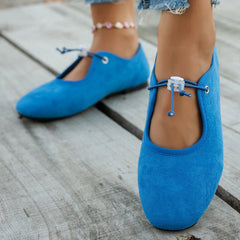 Cyflymder  New Women Round Design Toe Flat Heel Shallow Female Shoes Spring Summer Concise Women Comfort Flattie