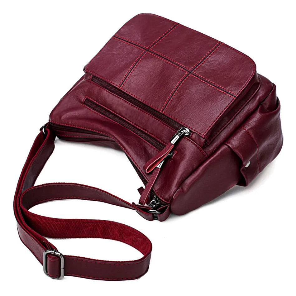 Cyflymder  2 Layers Genuine Brand Leather Shoulder Messenger Luxury Handbags Women Bags Designer High Quality Crossbody Bags for Women Sac