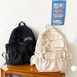 Cyflymder Fashion Backpack Canvas Women Backpack Anti-theft Shoulder Bags New School Bag for Teenager Girls School Backapck Female