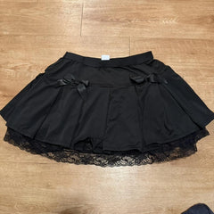 Cyflymder  Korean New All Match Lace Edge Design High Street Skirts Y2k Aesthetic Summer Ruffle Slim A-line Short Jupe  Tiered Punk Skirt