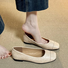 Cyflymder  Women Casual Soft Flat Shoes Spring and Autumn Breathable Comfortable Shoes Fashion Solid Color Loafers Slip-on Women Shoes