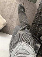 Cyflymder  American Y2K Striped Jeans Women High Waist Vintage Harajuku Denim Pant Streetwear Vintage Loose Female Casual Trousers