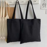 Cyflymder Women Canvas Bag Fashion Blank Shopping Bag Outerdoor Casual Shopperbag girl Student handbag Tote Shoulder Lady Bags