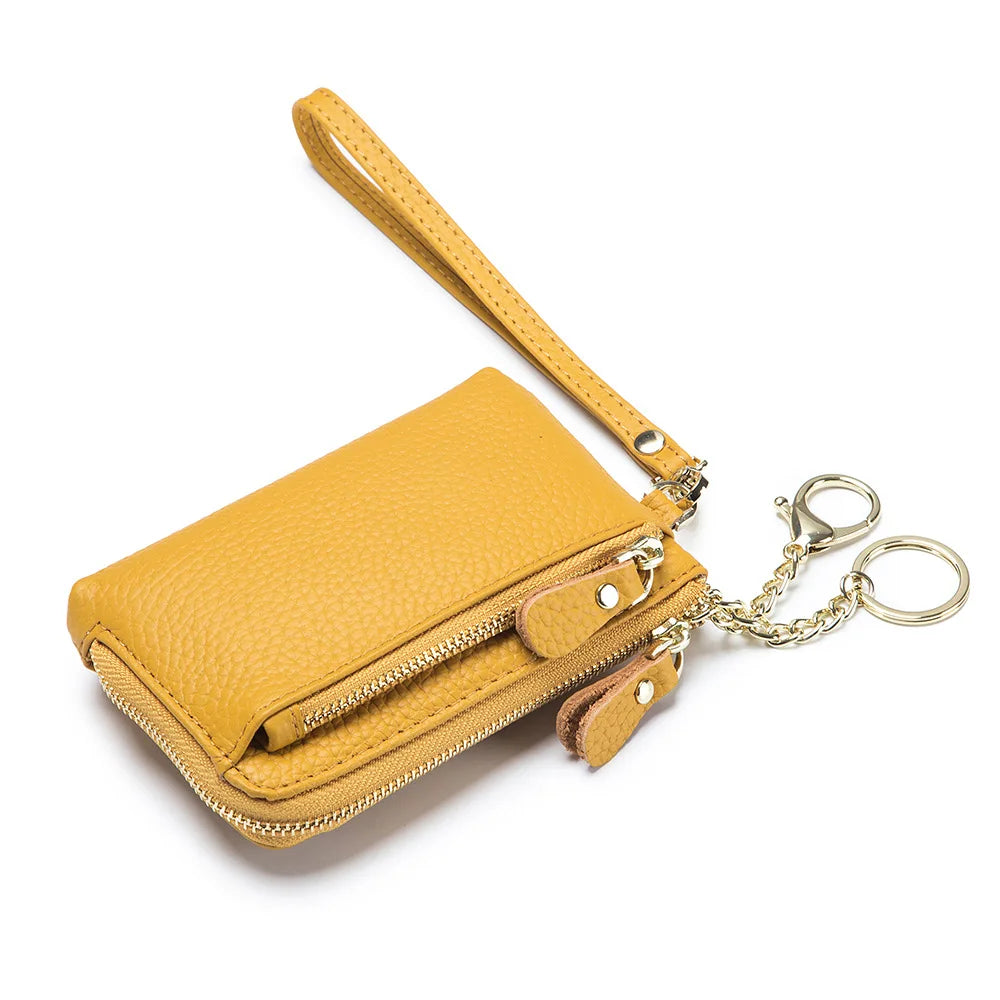Cyflymder  Leather Coin Purse Handheld mat Multi-Functional Storage Bag New Sle Busin OL ort Wallet for Youth ex