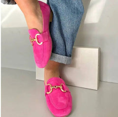 Cyflymder  Leopard Print Flat Heels Loafers Casual Round Toe Slip On Boat Shoes