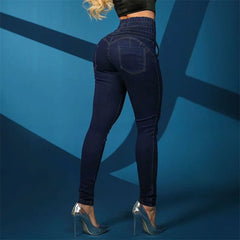 Cyflymder  Fashion New Stretch High Waist Lace-up Pencil Jeans Women Slim Lift Hip Denim Pants Female Comfortable Casual Commuter Trousers