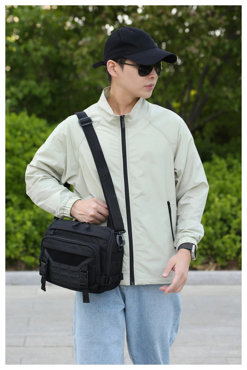 Cyflymder  Tactical Climbing Bag Molle Large Messenger Outdoor Travel Sports Commuting Camping Shoulder Crossbody Bags Weekend Trip Handbag