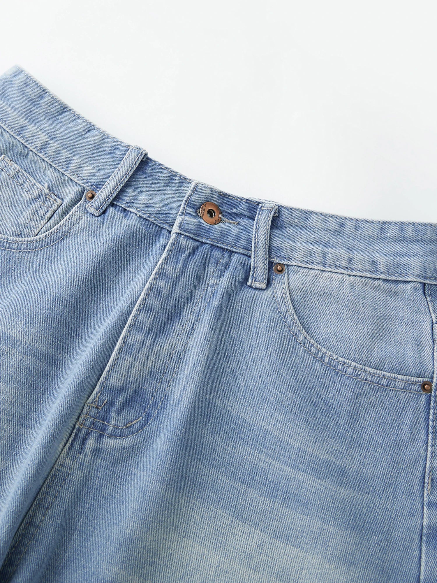 Cyflymder  Women s Distressed Denim Bermuda Shorts High Waisted Frayed Hem Jean Shorts with Pockets and Belt Loops for Summer Street Style