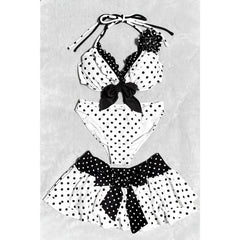 Cyflymder  Harajuku Style Polka Dot Bowknot 3 Piece Swimsuit Women's Bikini Set Summer Casual Y2K Fashion Sexy Bathing Suit Skirt Cover Up