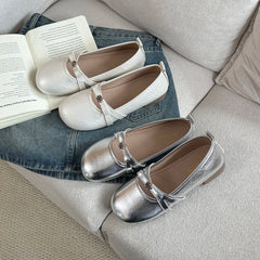 Cyflymder  Summer Fashion Comfortable Relaxation Women's Flats Sheos Square Head Soft Shoes Women Relaxation Shoes 54