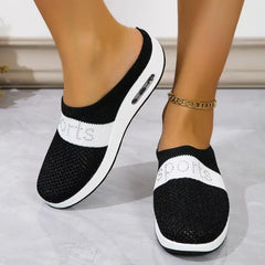 Cyflymder  New Summer Womens Knitted Mesh Slippers Woman Comfortable Wedges Outdoor Walking Casual Shoes