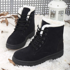 Cyflymder Women Boots Snow Plush Women Shoes Platform Boots For Women Fashion Keep Warm Women's Boots Flat New Botas Mujer Winter Shoes