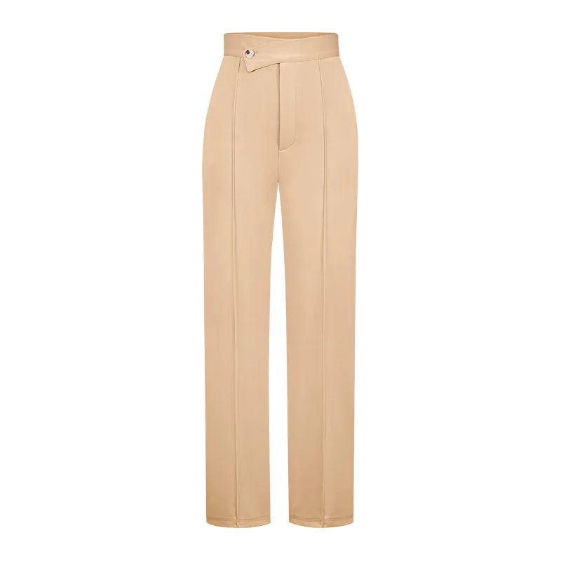 Cyflymder  Latest Fall Women's Pants Stylish High Waisted Flare Trousers Comfortable Workwear Chic Wide Leg Bottoms Trendy Casual Office