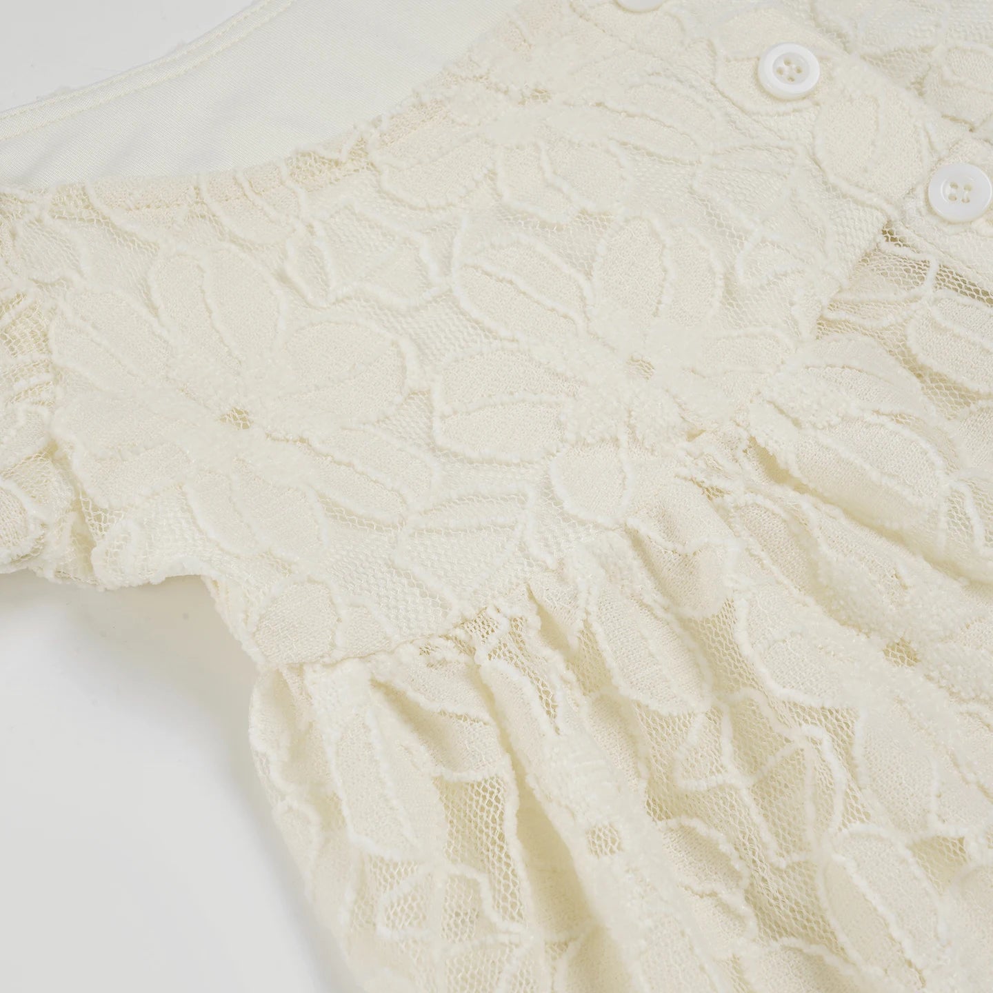 Cyflymder  See Through Lace A-Line T Shirt Casual Loose Square Collar Short Puff Sleeve Tees Women Summer Fashion Streetwear