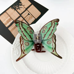 Cyflymder  Chic Dimensional Butterfly Barrettes Women New Non-Slip Claw Clip Elegant Hairpin for Travel Ready Style