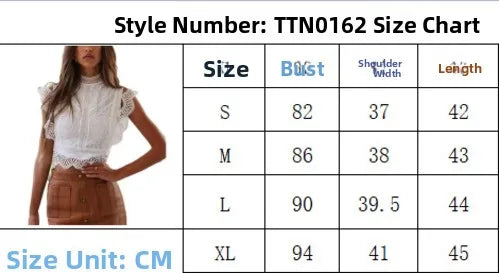 Cyflymder  Sexy Hollow out Pure Color Geometric Pattern Women's Top Lace Chiffon irt Summer New Sle Bestseller Transparent Design